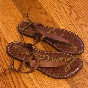 Sam Edelman brown leather sandals